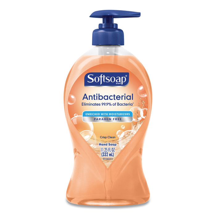 Antibacterial Hand Soap, Crisp Clean, 11 1/4 oz Pump Bottle