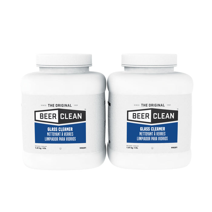 Beer Clean Glass Cleaner, Unscented, Powder, 4 lb. Container