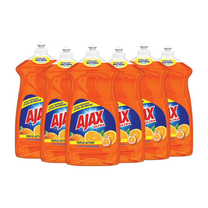 Dish Detergent, Liquid, Antibacterial, Orange, 52 oz, Bottle, 6/Carton