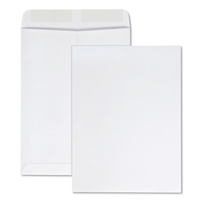 Catalog Envelope, #10 1/2, Cheese Blade Flap, Gummed Closure, 9 x 12, White, 100/Box