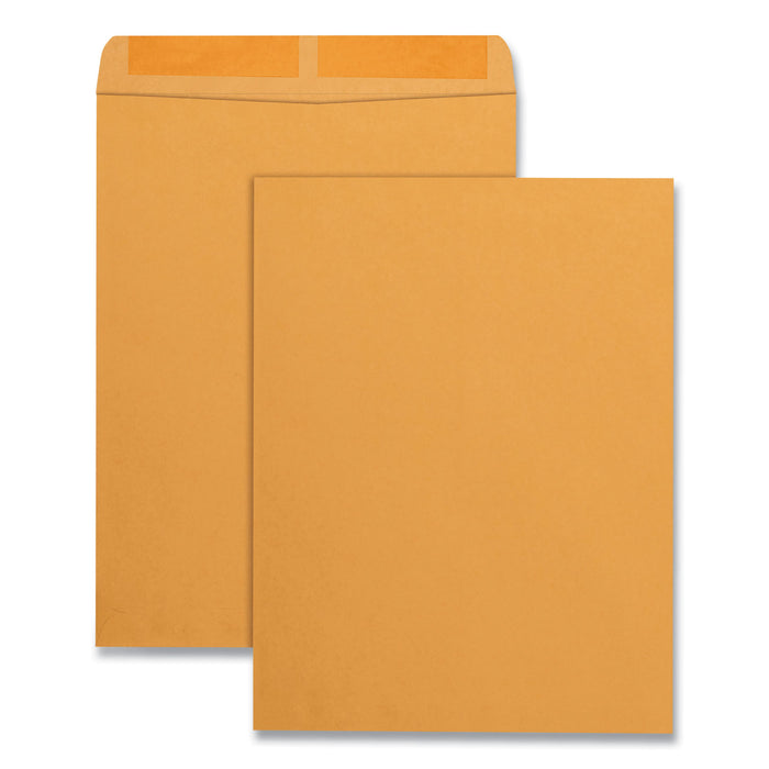 Catalog Envelope, #13 1/2, Cheese Blade Flap, Gummed Closure, 10 x 13, Brown Kraft, 100/Box