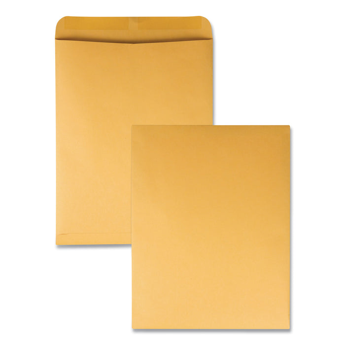 Catalog Envelope, #15 1/2, Cheese Blade Flap, Gummed Closure, 12 x 15.5, Brown Kraft, 100/Box