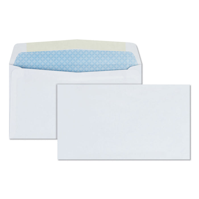 Business Envelope, #6 3/4, Commercial Flap, Gummed Closure, 3.63 x 6.5, White, 500/Box
