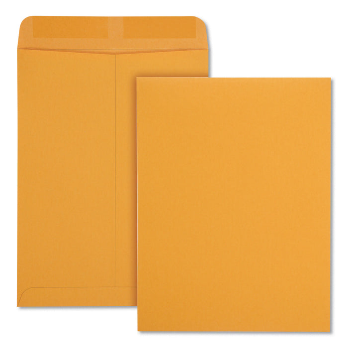 Catalog Envelope, #10 1/2, Cheese Blade Flap, Gummed Closure, 9 x 12, Brown Kraft, 250/Box