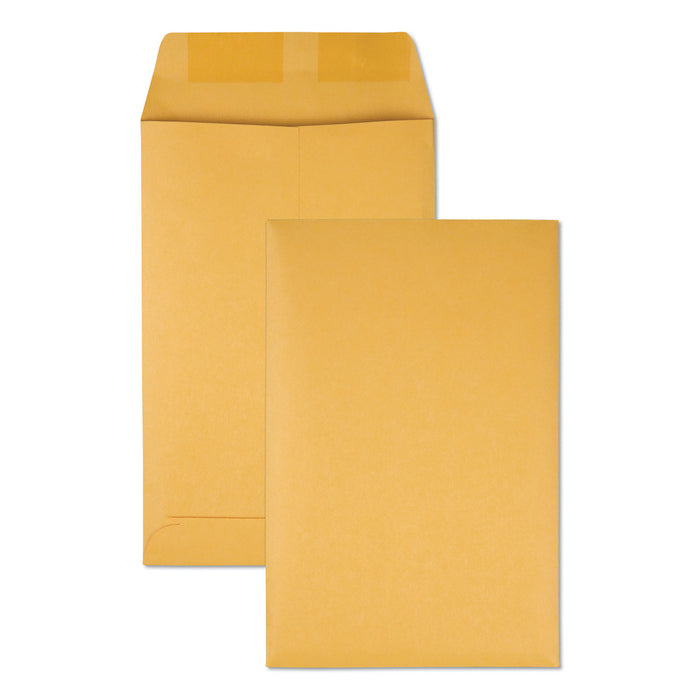 Catalog Envelope, #1 3/4, Cheese Blade Flap, Gummed Closure, 6.5 x 9.5, Brown Kraft, 500/Box