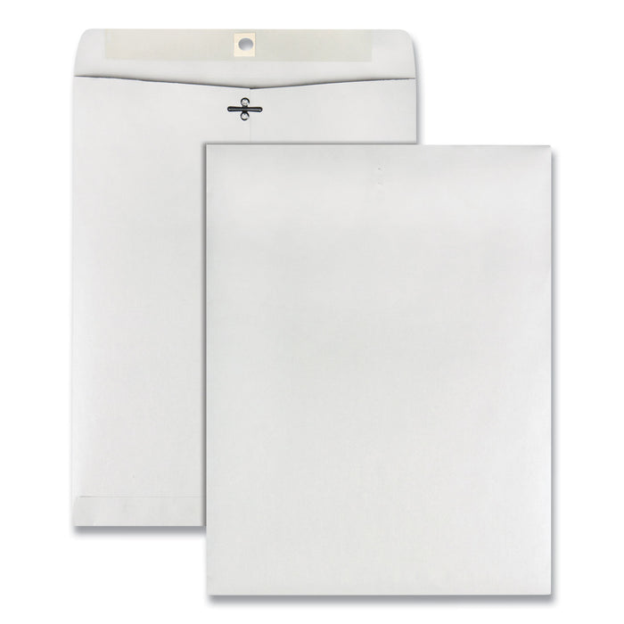 Clasp Envelope, #97, Cheese Blade Flap, Clasp/Gummed Closure, 10 x 13, White, 100/Box
