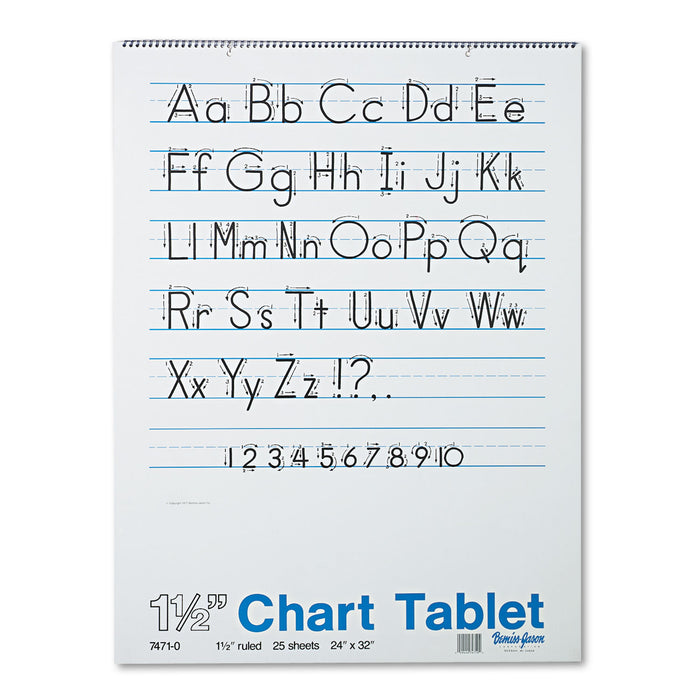 Chart Tablets, 1 1/2" Presentation Rule, 24 x 32, 25 Sheets