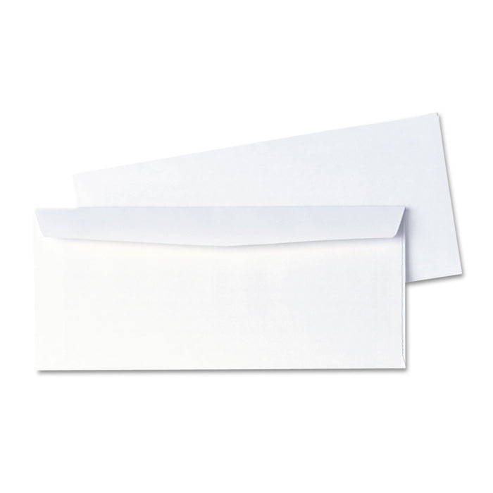 Business Envelope, #10, Commercial Flap, Gummed Closure, 4.13 x 9.5, White, 1,000/Box