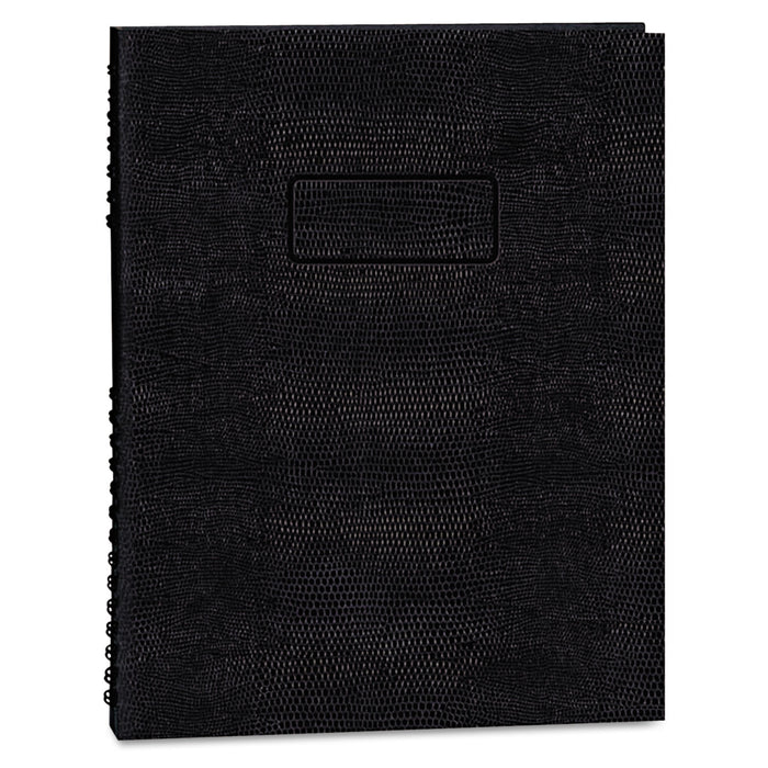 EcoLogix NotePro Executive Notebook, Medium/College Rule, Black, 11 x 8.5, 100 Sheets
