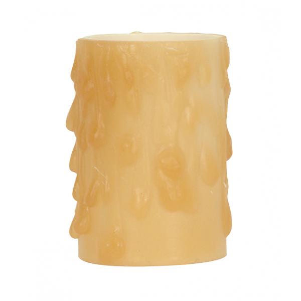 1 5/8" AMBER BEES WAX CANDLE