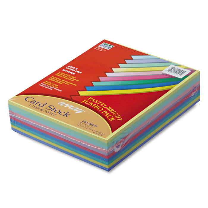 Array Card Stock, 65lb, 8.5 x 11, Assorted, 250/Pack