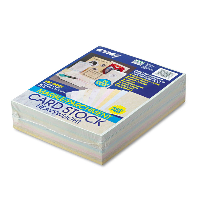 Array Card Stock, 65lb, 8.5 x 11, Assorted, 250/Pack