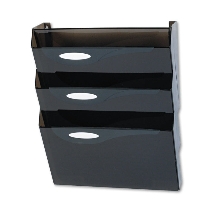 Classic Hot File Wall File Systems, Letter, Three Pockets, Smoke