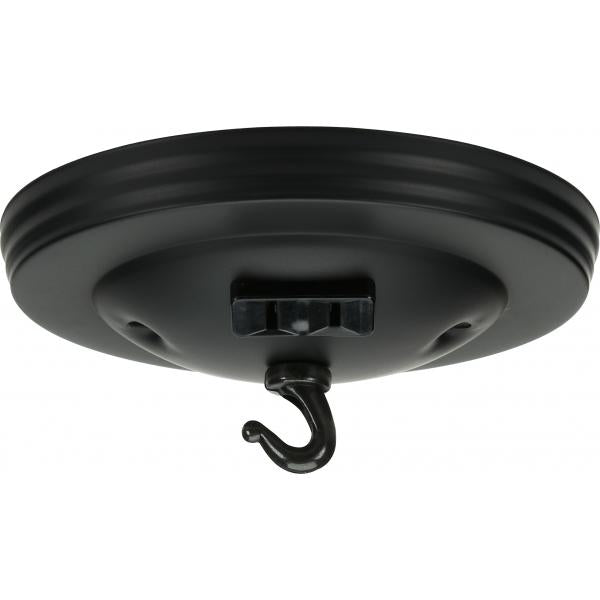 BLK CANOPY W/CONVEN OUTLET