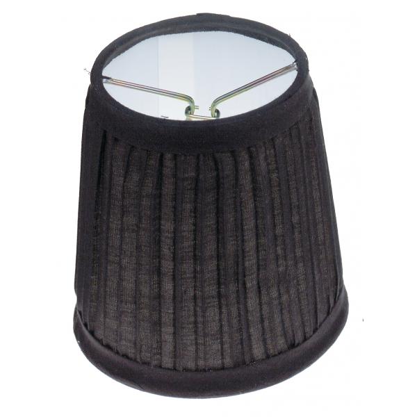 BLACK PLEATED CLIP ON SHADE
