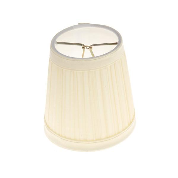 BEIGE PLEATED CLIP-ON SHADE