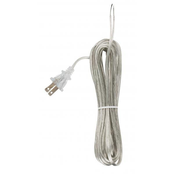 20' CLEAR SILVER CORD SET SPT-