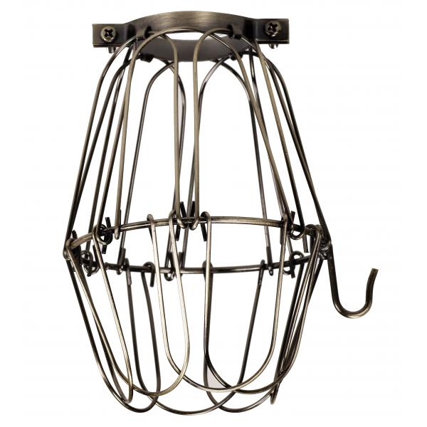 BULB CAGE DARK ANTIQUE