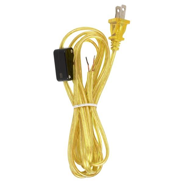 8FT18/2SPT-2CLEAR GOLD W/ PLUG