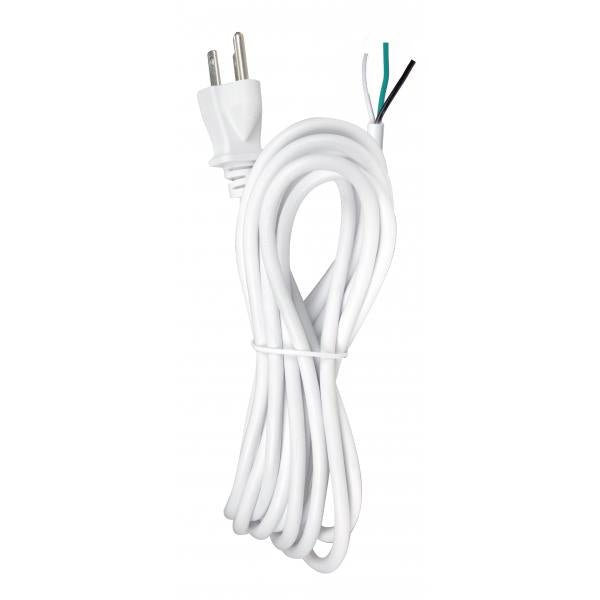 15FT #18/3 SVT105 WHITE CORD