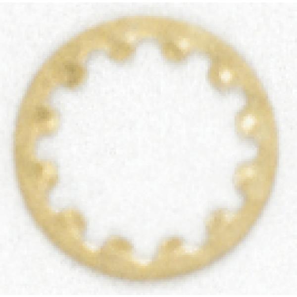 1/8 TOOTH WASHER BRASS PLATED