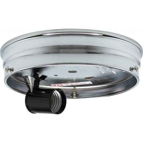6"WIRED 1 LGT PAN CHR FINISH