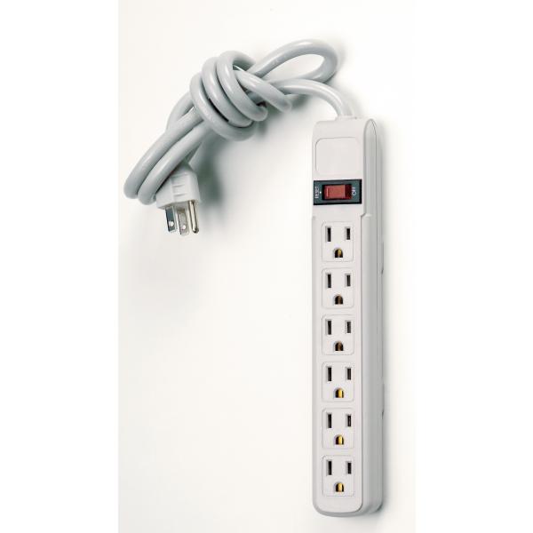 6 OUTLET ABS POWER STRIP
