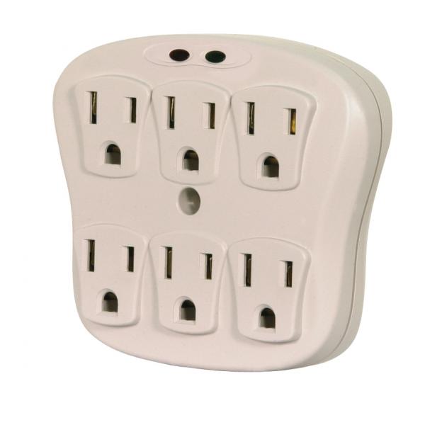 6 OUTLET PLUG IN SURGE PROTECT