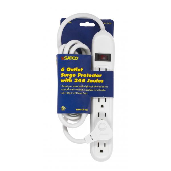 6 OUTLET SURGE PROTECTOR WITH