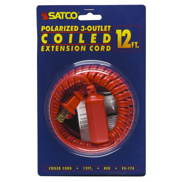 12 FT. RED COILED CORD