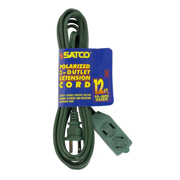 12FT GREEN EXTENSION CORD 16/2