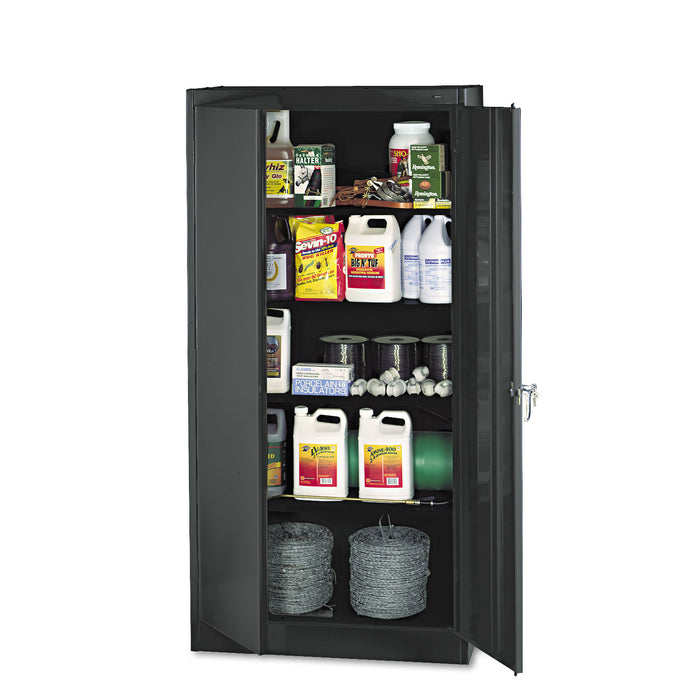 72" High Standard Cabinet (Unassembled), 36 x 18 x 72, Black