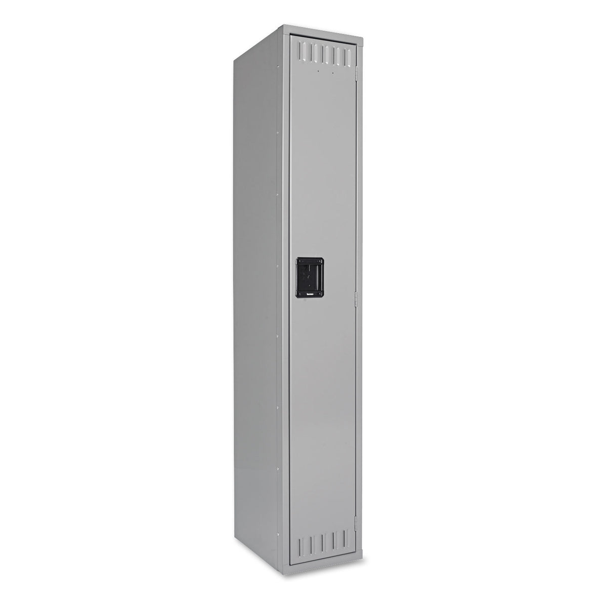 Single Tier Locker, 12w x 18d x 72h, Medium Gray — One Source Supply