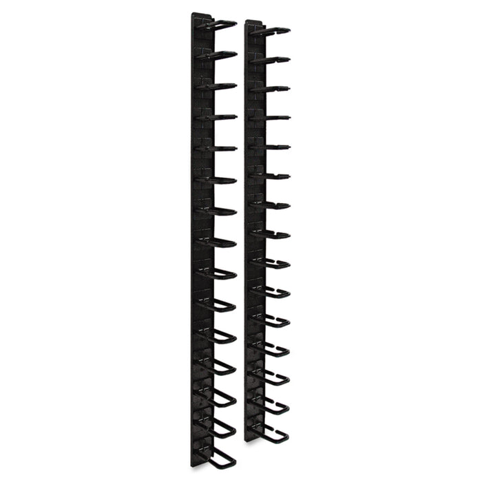 SmartRack Vertical Cable Manager, Flexible Ring Type/Toolless Mounting, 6 ft.