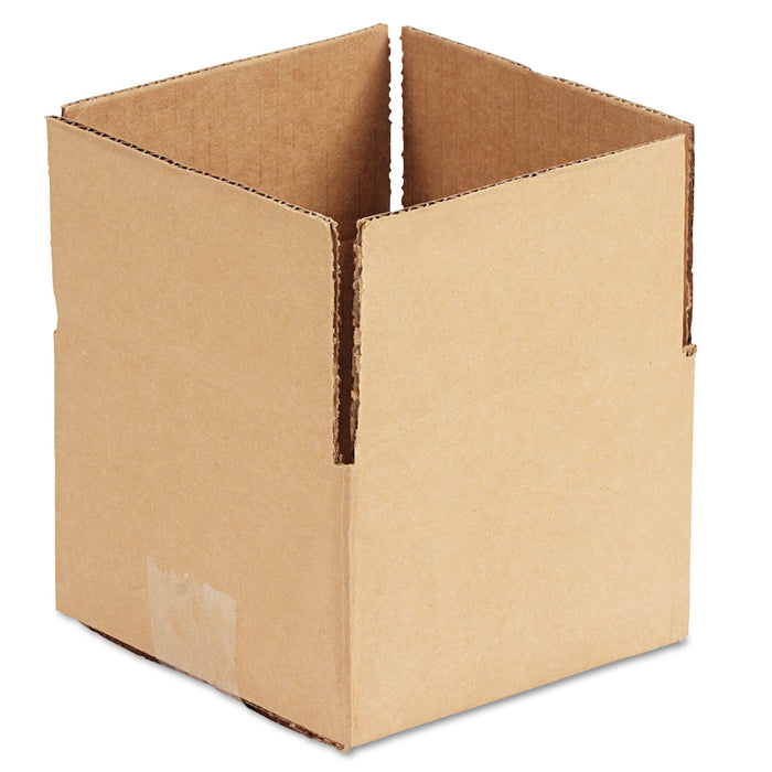 Fixed-Depth Shipping Boxes, Regular Slotted Container (RSC), 6" x 6" x 4", Brown Kraft, 25/Bundle