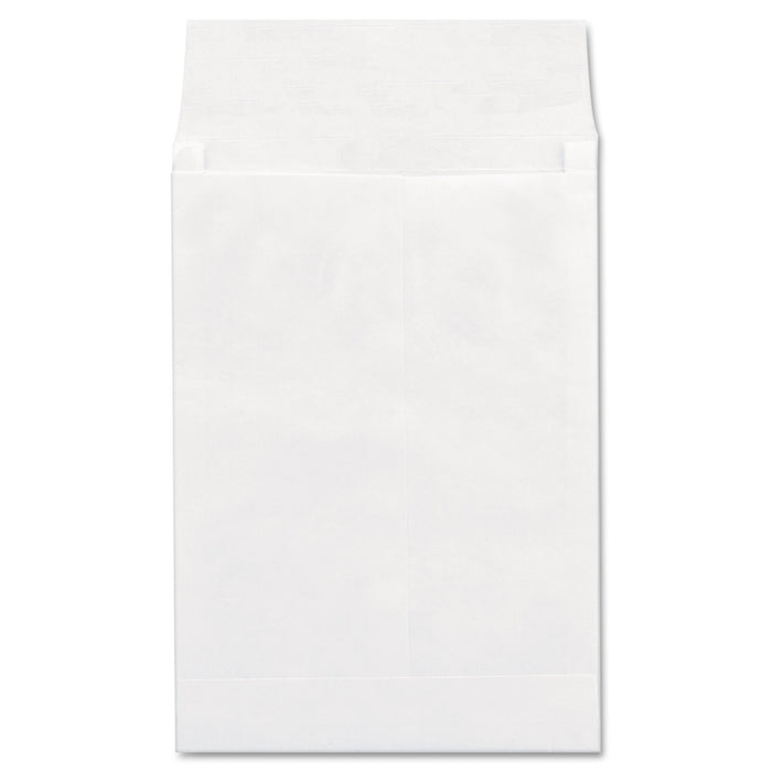 Deluxe Tyvek Expansion Envelopes, #13 1/2, Square Flap, Self-Adhesive Closure, 10 x 13, White, 100/Box