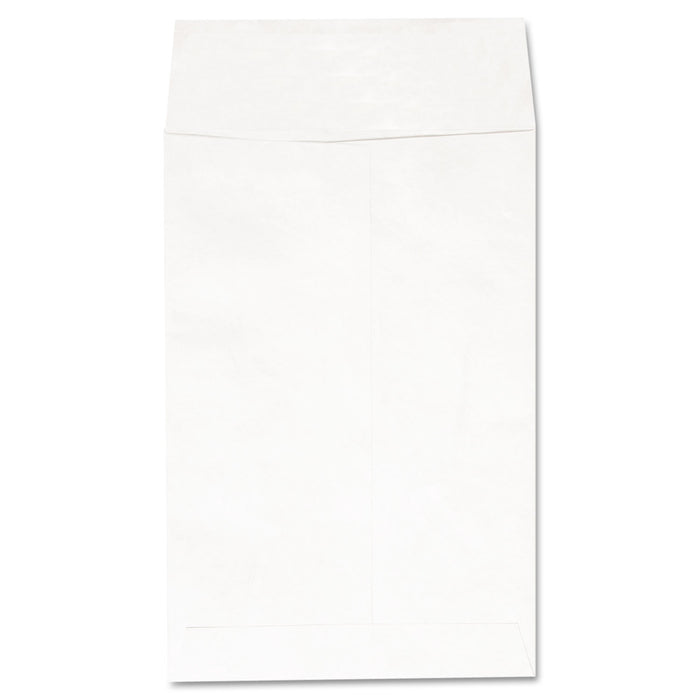Deluxe Tyvek Envelopes, #1, Square Flap, Self-Adhesive Closure, 6 x 9, White, 100/Box