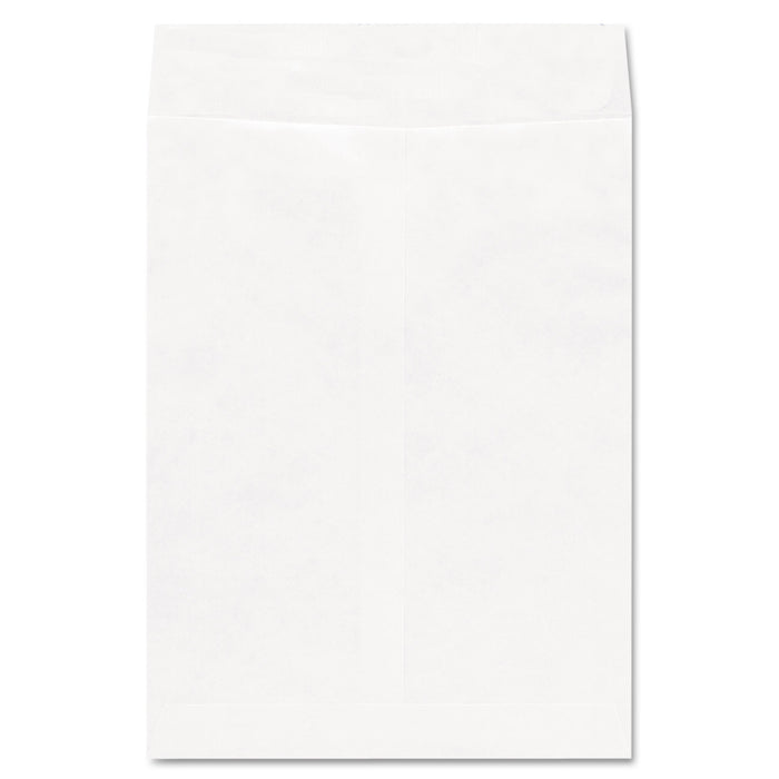 Deluxe Tyvek Envelopes, #10 1/2, Square Flap, Self-Adhesive Closure, 9 x 12, White, 100/Box