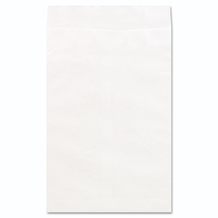 Deluxe Tyvek Envelopes, #15, Squa Flap, Self-Adhesive Closure, 10 x 15, White, 100/Box