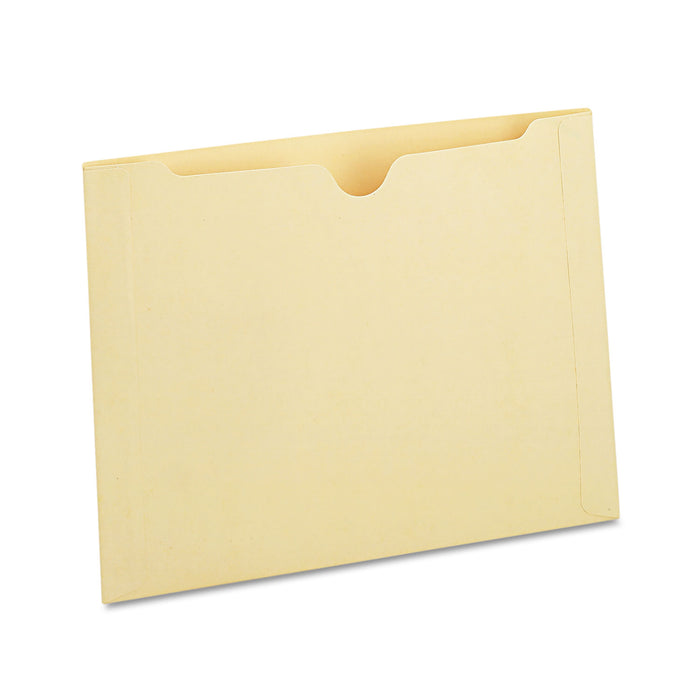Deluxe Manila File Jackets with Reinforced Tabs, Straight Tab, Legal Size, Manila, 50/Box