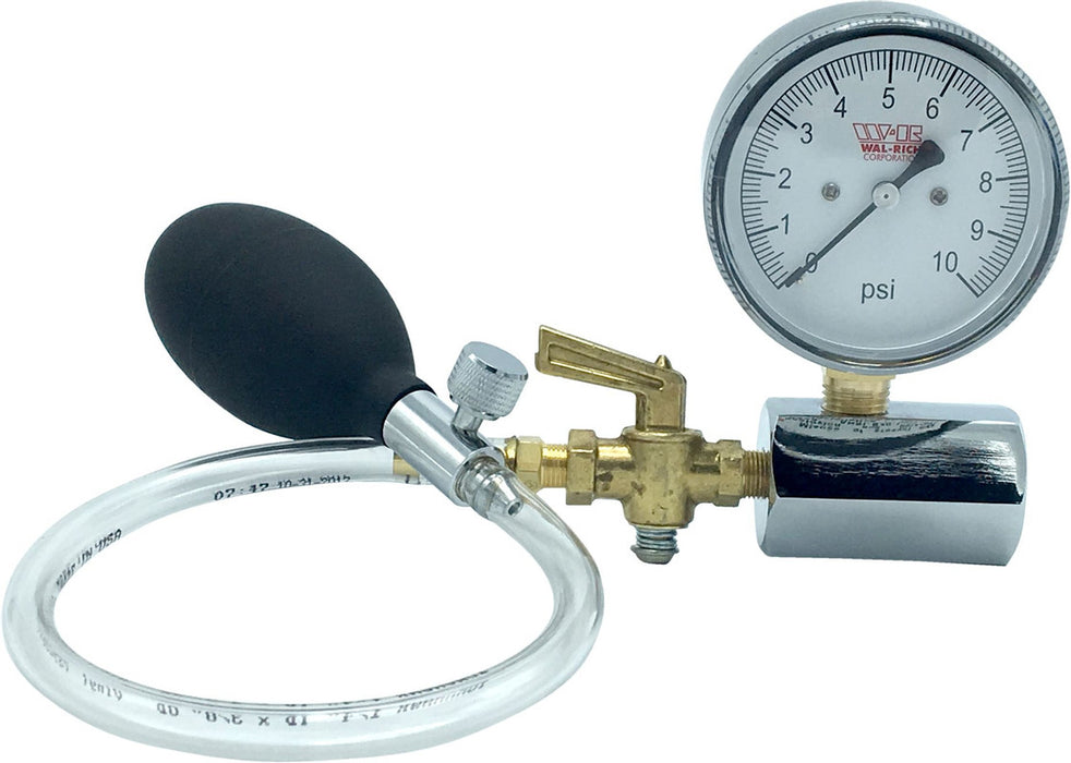 10 PSI Gas Test Assembly With Rubber Bulb